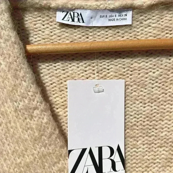NWT ZARA AW21 SAND KNIT MIDI DRESS 2488/111 - Picture 10 of 10